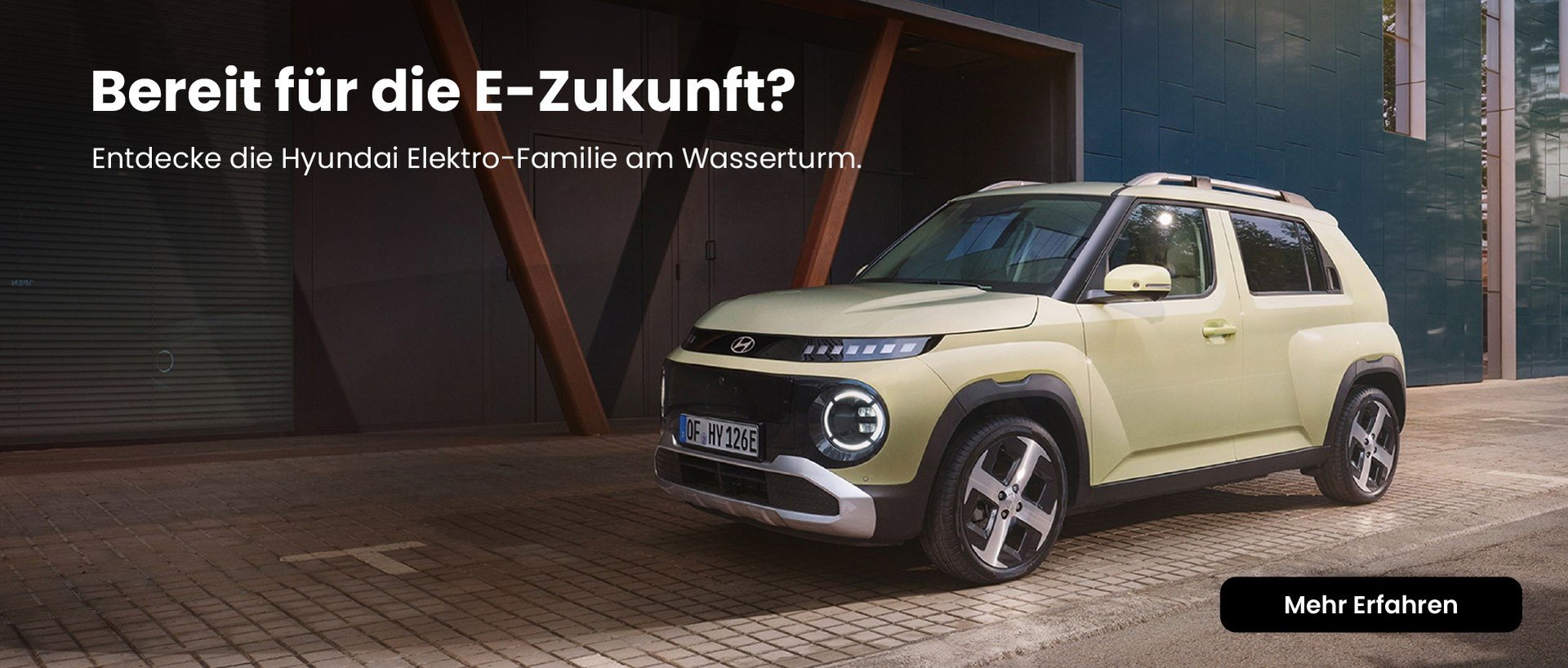 Hyundai Elektroautos im Autohaus am Wasserturm Hyundai Elektroautos im Autohaus am Wasserturm