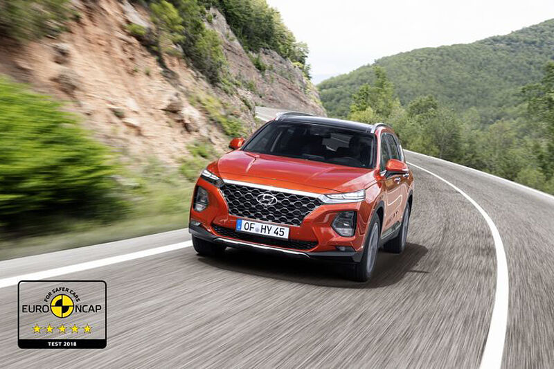 Euro NCAP: Bestnote für den Hyundai Santa Fe