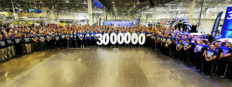 Hyundai feiert Jubiläum: Drei Millionen Fahrzeuge aus Nošovice