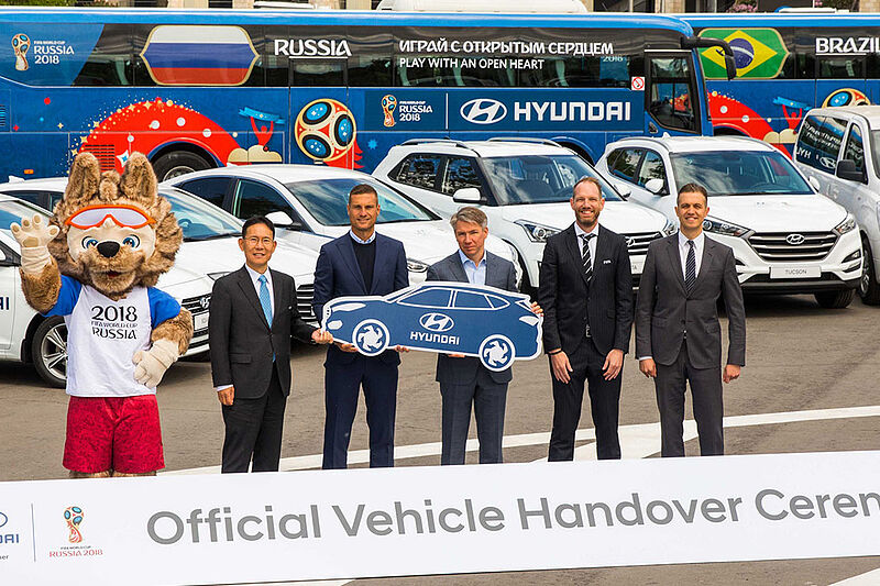 Hyundai Motor übergibt Fahrzeugflotte zur FIFA WM 2018™ in Russland